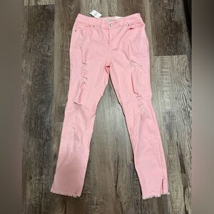 High rise skinny jeans